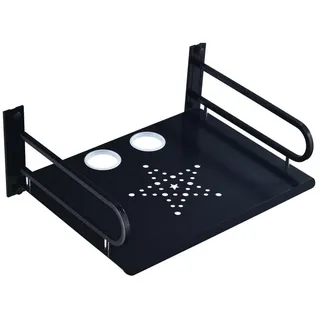 LuxusKollektion Beamer-Wandhalterung Multimedia Wandregal für TV & Co., (1-tlg) schwarz