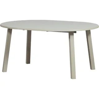 WOOOD Kulissentisch Tablo mit FSC®-Mix Eichenholz ausziehbar, Ø 120 bis B 200 x H 75 cm, Ausziehbar von 120 bis 200 cm, Tragkraft 150 kg, sichtbare Maserung grau