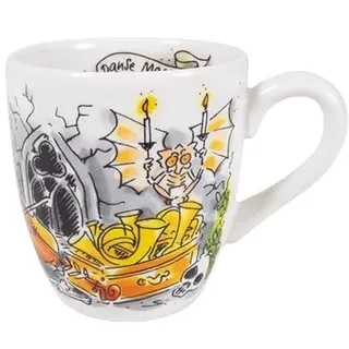 Blond Amsterdam Minibecher0,2L Danse Macabre Efteling Kollektion – Mystisches Design – Espressotasse – Geschenkidee – Ideen für Halloween oder jede andere Party im Gothic-Stil