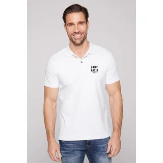 CAMP DAVID Poloshirt mit Elasthan-Anteil weiß S (48)