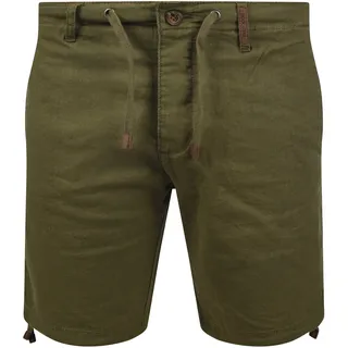 Leinenhose INDICODE "Leinenhose IDMoses", Herren, Gr. XL, N-Gr, grün (schwarz olive), Obermaterial: 55% Leinen LI. 45% Baumwolle CO., Hosen