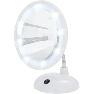 LED Kosmetikspiegel Style Weiß -Standspiegel,Kunststoff, 17.5 x 28 x 12 cm