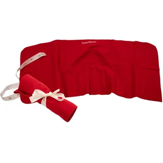 Robbe & Berking Bestecktasche aus Stoff. Aufbewahrung für versilberte und Silberne Bestecke. Schützt Silberbesteck vor Kratzern und kann das Anlaufen verhindern. (12 Menülöffel)