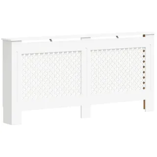 vidaXL Heizkörperverkleidung Weiß 172x19x81,5 cm MDF