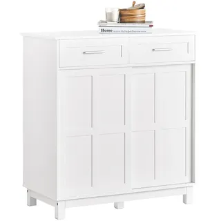 SoBuy Baylor 80 x 85 x 40 cm weiß / mit Schubladen