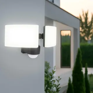 Longlife LED Außenstrahler LED 40 W Bewegungsmelder IP65 Anthrazit