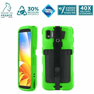 Mobilis PROTECH Case+Handstrap Zebra TC22/27 Safety gr softb, Barcode Scanner Zubehör