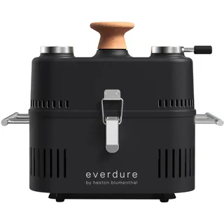 Everdure CUBE 360 Holzkohlegrill mit Deckel All Black Edition Tragbar