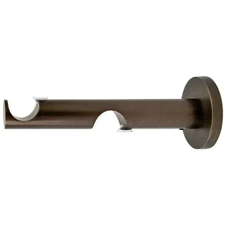Expo Ambiente Doppelträger Track  (Bronze, Geeignet für: Gardinenstangen Ø 25 mm, Länge: 16,5 cm)