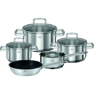 Rösle Moments Topf-Set 5-tlg. 3 x Töpfe + Stielkasserolle + Pfanne