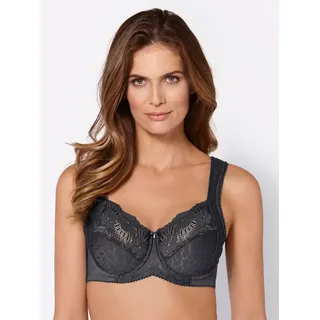 MISS MARY OF SWEDEN Miss Mary Jacquard And Lace Underwire Bra BH Dunkelgrau C, 105, Damen,