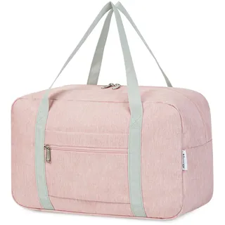 Narwey 20L Ryanair Handgepäck 40x30x20, Klein Sporttasche Faltbare Reisetasche Handgepäck Tasche Flugzeug für Damen, Travel Bag Weekender Herren (Rosa)