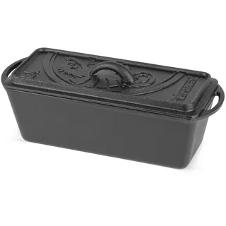 Petromax Gusseisen Kastenform ideal für Outdoor-Abenteuer, Deckel als Pfanne nutzbar 2,4 l Fassungsvermögen