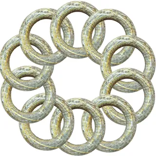 10 Strohrömer Ø 30 cm/Stärke 5 cm Strohkränze Türkranz Deko-Kranz Kranz-Rohling Strohring