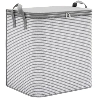 Generisch Aufbewahrungstasche, Aufbewahrungsbox mit Deckel Kleiderschrank Organizer Faltbare Kleideraufbewahrung Umzugskartons mit Verstärkt Griff für Bettdecken Kleidung Decke Grün (65X48CM)