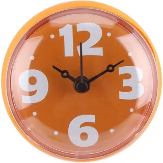 TYCIONG Badezimmeruhr, Duschuhr, kleine Wanduhr für Badezimmer, wasserdicht, mit Saugnapf, leicht zu lesendes Zifferblatt für Poolzubehör