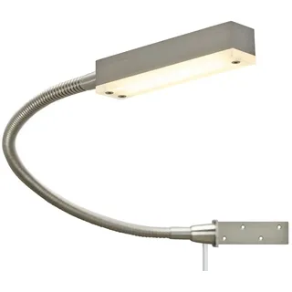 Fischer-Honsel LED-Bettleuchte, 1-flammig, Nickel matt , silber