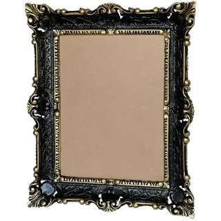 Lnxp ANTIK BAROCK BILDERRAHMEN in Schwarz/Gold Bicolor 56x46cm REPRO Bilder für 30x40cm oder 40x30 cm BAROCKRAHMEN Bilder Ohne Glas 50R