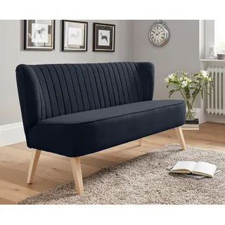 Home affaire 2-Sitzer Campi, bequemes Küchensofa, frei im Raum stellbar blau