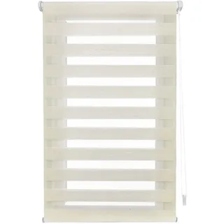 INTERBLIND | Tag- und Nachtrollo ohne Werkzeug - EasyFix-Rollo Größe 140 x 220 cm Breite x Höhe - Rollo ohne Bohren, Stoffgröße 137 x 215 cm, Nacht- und Tageslichtrollo