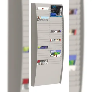 Paperflow Wand-Sortiertafel V 50F A4V2X25.02 DIN A4 grau