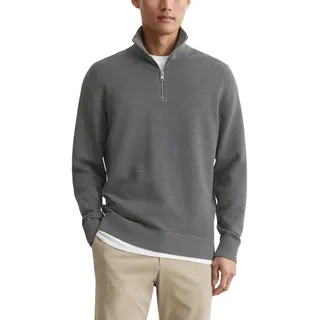 Marc O'Polo Herren Strickpullover aus Bio-Baumwolle mit Reißverschluss - S