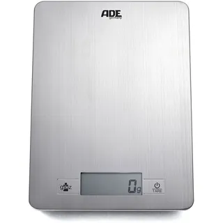 Ade Denise Küchenwaage, Bis 5 Kg, 16 X 22,5 X 1,1 Cm, Gebürsteter Edelstahl