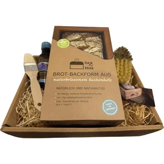 bax im Holz - Geschenkset Brot-Holzbackrahmen Backform