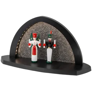 Schalling Gesteinsbogen anthrazit LED beleuchtet Engel und Bergmann 40 cm