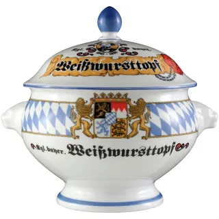 Esmeyer Löwenkopfterrine 2,00 l - mit Deckel - Seltmann Weiden Compact - Dekor Bayern - 1 Stück
