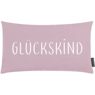 Magma Heimtex Kissenbezug Glückskind 30 x 50 cm Rosa