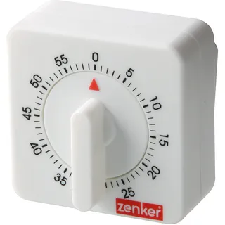 Zenker 41921 Kurzzeitwecker max. 60 min, Patisserie, Weiss/Opulenter Garten