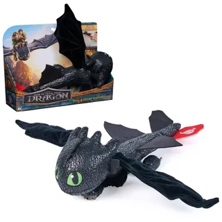 Spin Master Drachenzähmen leicht gemacht Plüsch-Drache Ohnezahn 30 cm Mehrfarbig