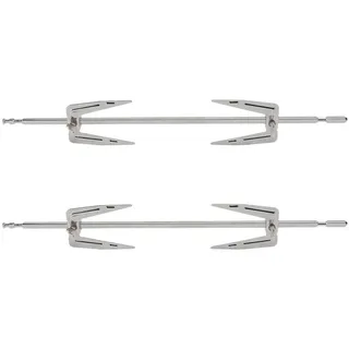 YARNOW Edelstahl Grillgabel Set 2 Stück Rotierende Hähnchengabeln 13.46 Zoll Für Bbq Ofenzubehör Fleischzubereitung Braten Hähnchen