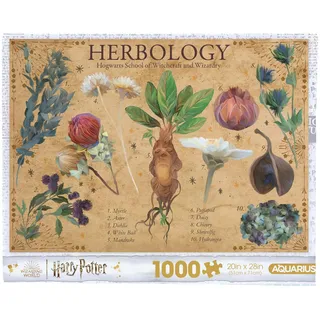 Aquarius Harry Potter Herbology 1000 Teile (1000 Teile