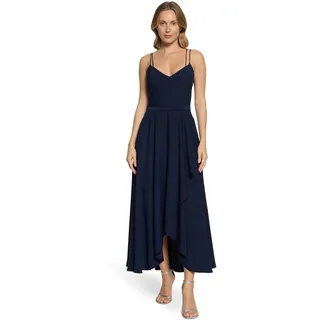 Vera Mont Abendkleid Volant Blau 42
