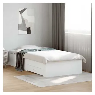 vidaXL Bettgestell 100 x 200 cm Weiß