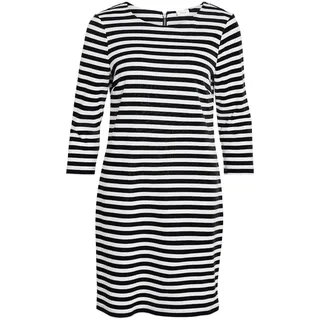 VILA Jerseykleid Schwarz/Weiß 36