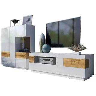 OTTO home Trendmanufaktur "SILKE", weiß Hochglanz/votaneichefarben (95013302)