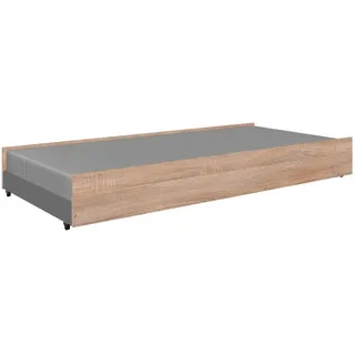 Boxxx Bettkasten, Weiß, Eiche, Holzwerkstoff, 94x27x199 cm, Made in Germany, Kinder- & Jugendzimmer, Kindermöbel, Kinderbetten, Kinderbettzubehör