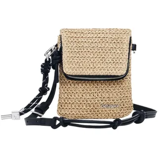 DESIGUAL Mone Logo Raffia Portemonnaie Damen natural