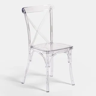 BISCOTTINI INTERNATIONAL ART TRADING Biscottini Stühle aus transparentem Polycarbonat – moderner Küchenstuhl – Esszimmer-Schlafzimmer-Sessel – Kunststoff-Sessel für den Außenbereich