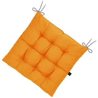 LILENO HOME Stuhlkissen Sitzkissen für Gartenstuhl, Küchenstuhl oder Esszimmerstuhl 40x40x6 cm, Bequeme Indoor u. Outdoor Stuhlauflage als Stuhl Kissen Helles Orange orange