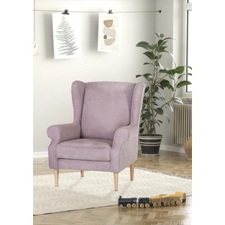 Ohrensessel GUTMANN FACTORY Sessel Gr. Flachgewebe, B/H/T: 82 cm x 95 cm x 85 cm, bunt (rosé, hellblau, gelb) Ohrensessel