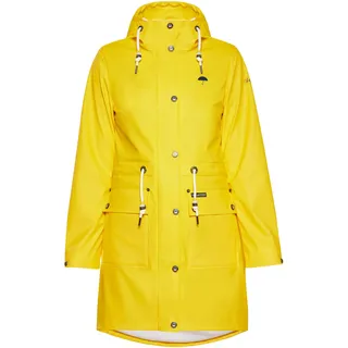 Schmuddelwedda Damen Regenmantel, Gelb, XL - XL