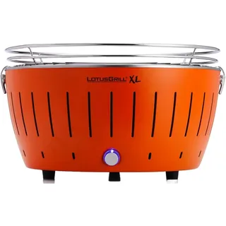 LotusGrill XL Mandarinenorange G435 Holzkohlegrill/Tischgrill mit USB-Anschluß