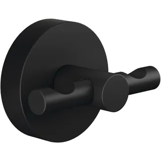 Bademantelhaken tesa MOON BLACK (BHT 6,50x5,30x5 cm) - schwarz