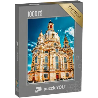 Puzzle 1000 Teile XXL „Die Frauenkirche in Dresden, Deutschland“ – aus der Puzzle-Kollektion Dresden, Deutsche Städte