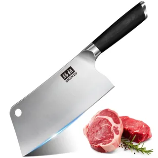 SHAN ZU Küchenmesser Hackmesser 18 cm Weiß