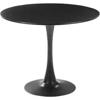 Beliani Boca Ø 90 cm schwarz